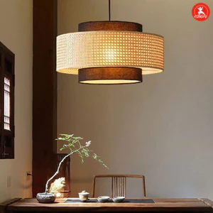 Đèn Trần Thả Chuyền Mộc Mạc Đèn Mây Đèn Chùm Thả Trần Tre Tự Nhiên Dệt Tay Độc Đáo Đèn Treo Cho Nhà Hàng, Ăn Uống, Nhà Trà, Trang Trại