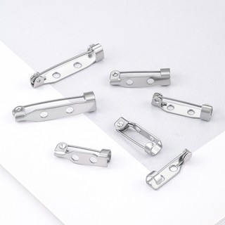 Trâm trang sức thép không gỉ đáy phẳng hai lỗ - nguyên vật liệu cho DIY và handmade