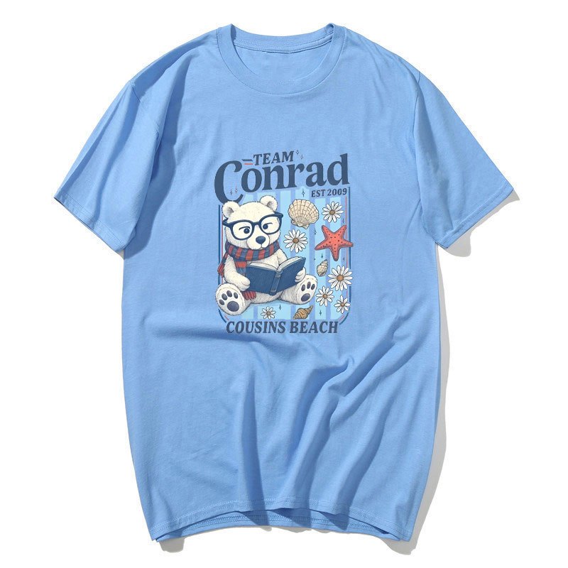 Áo Thun Tee Conrad Junior Bạc Hà Phù Hợp Cho Mùa Hè Và Đi Biển, Made from Cotton, Cổ Tròn Tay Ngắn Thoáng Khí