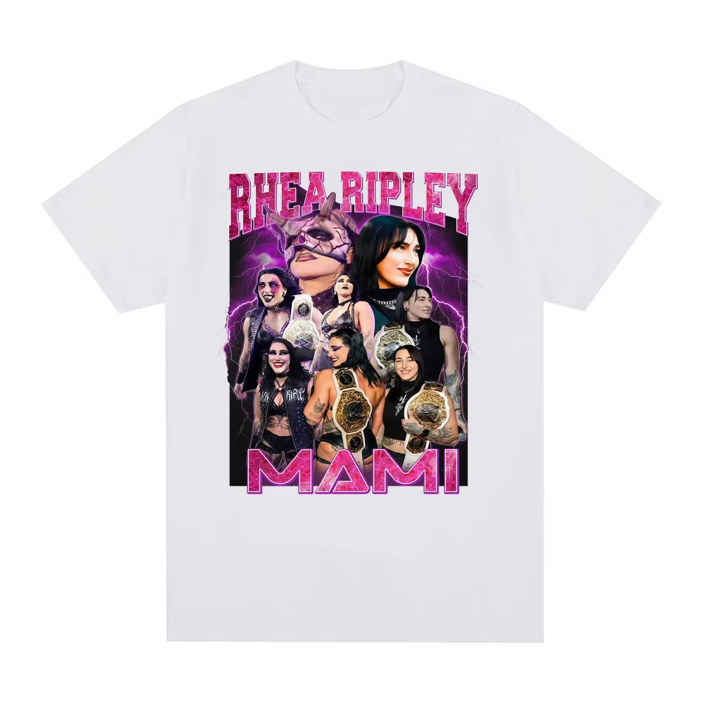 Rhea Ripley Grand Slam Phong Cách Thập Niên 90, Hoodie In Họa Tiết Gothic, Bông