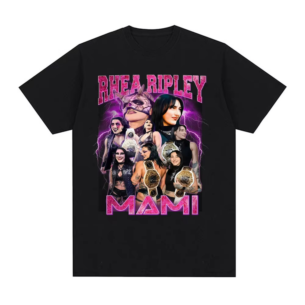 Rhea Ripley Grand Slam Phong Cách Thập Niên 90, Hoodie In Họa Tiết Gothic, Bông