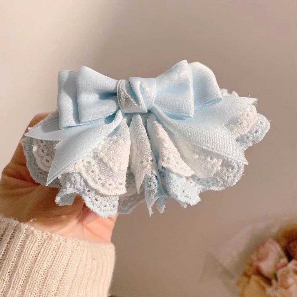 Kẹp tóc nơ nhiều lớp tinh tế, thanh lịch cho bé gái ngọt ngào