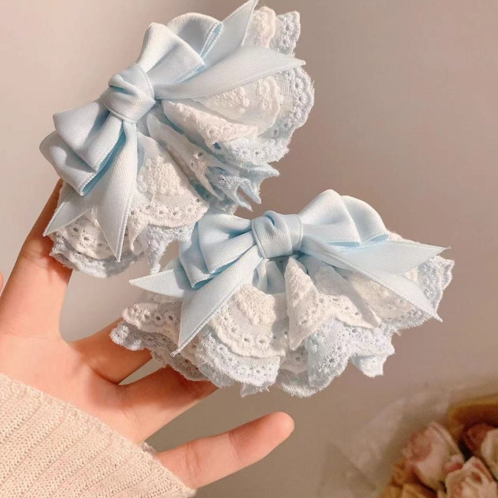 Kẹp tóc nơ nhiều lớp tinh tế, thanh lịch cho bé gái ngọt ngào