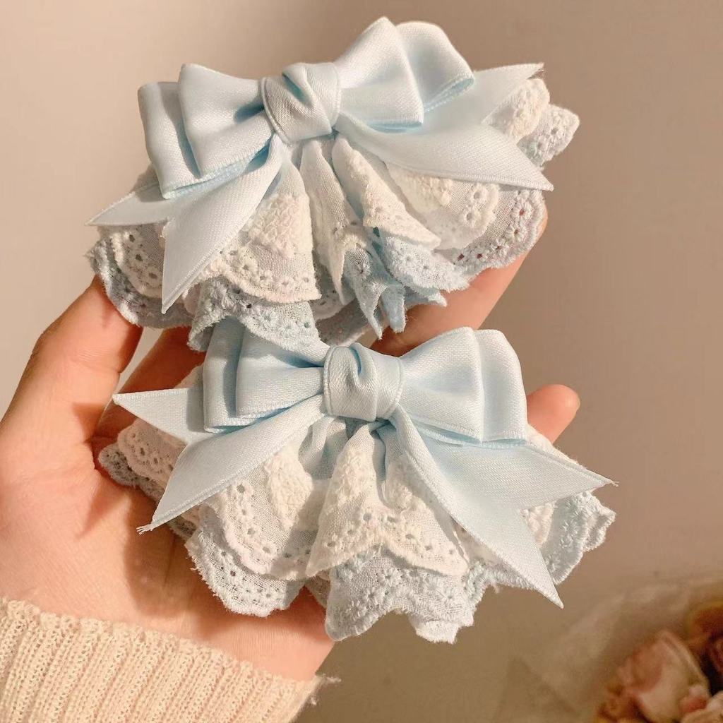Kẹp tóc nơ nhiều lớp tinh tế, thanh lịch cho bé gái ngọt ngào