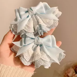 Kẹp tóc nơ nhiều lớp tinh tế, thanh lịch cho bé gái ngọt ngào
