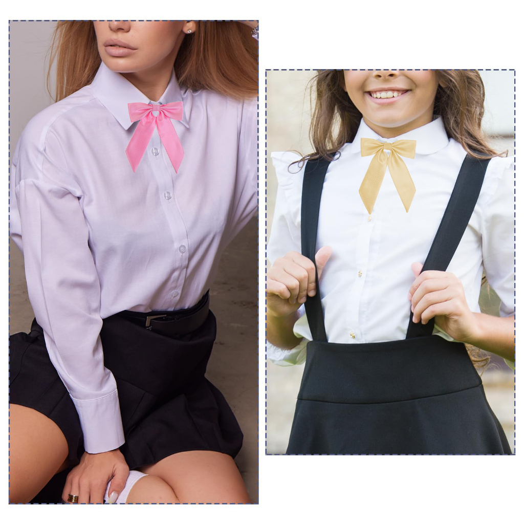 Thắt nơ buộc sẵn có thể điều chỉnh cho nữ Cô gái, Đồng phục hoa cổ nhọn có ren, Dây buộc nơ dài buộc sẵn cho nữ cho bữa tiệc thủy thủ Lolita Cosplay hàng ngày