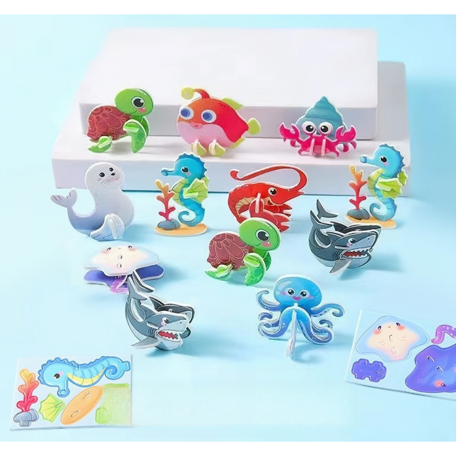 Đồ chơi lắp ráp mô hình giấy 3D Mini