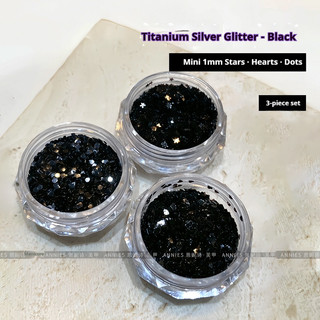 ANNIES Phụ Kiện Làm Móng Tay Mini Ngôi Sao Tình Yêu Chấm Bi Siêu Mỏng Đeo Móng Tay Móng Tay Titan Bạc Sequin Trang Sức