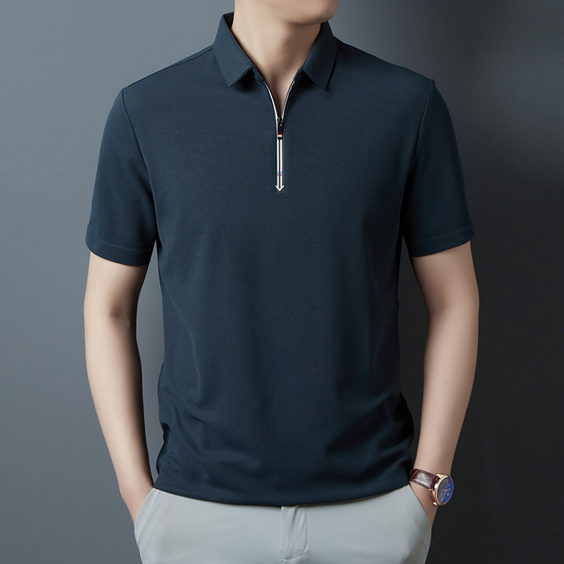 Mới Nam Áo Sơ Mi Polo Thời Trang Rời Xanh Công Sở Áo Sơ Mi Polo Làm Việc Áo Thun Trắng