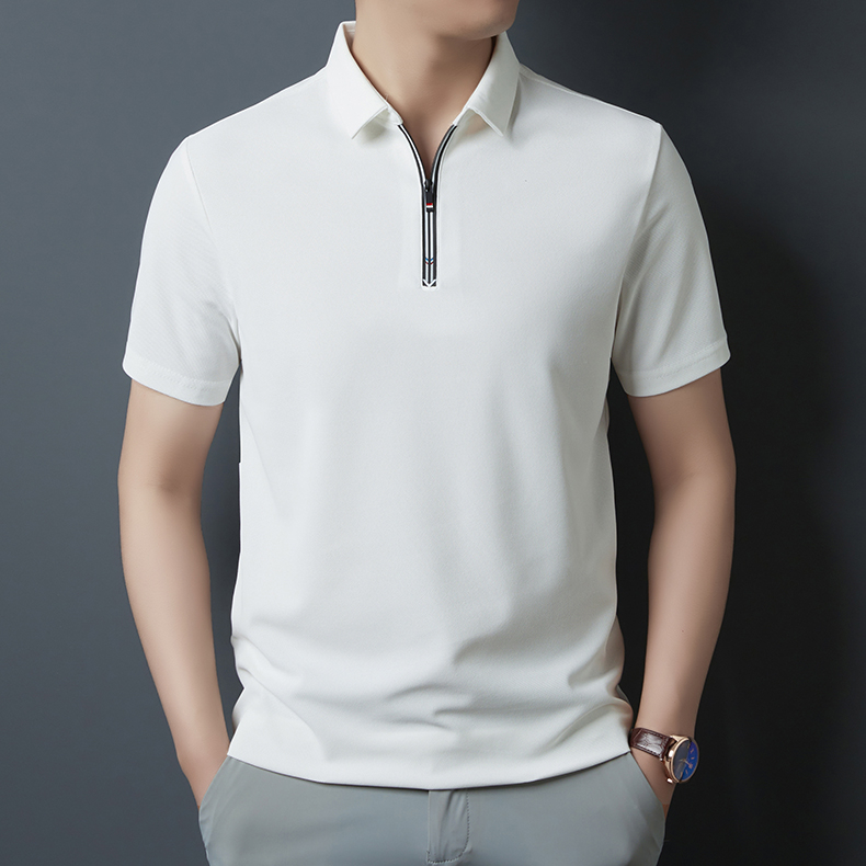 Mới Nam Áo Sơ Mi Polo Thời Trang Rời Xanh Công Sở Áo Sơ Mi Polo Làm Việc Áo Thun Trắng