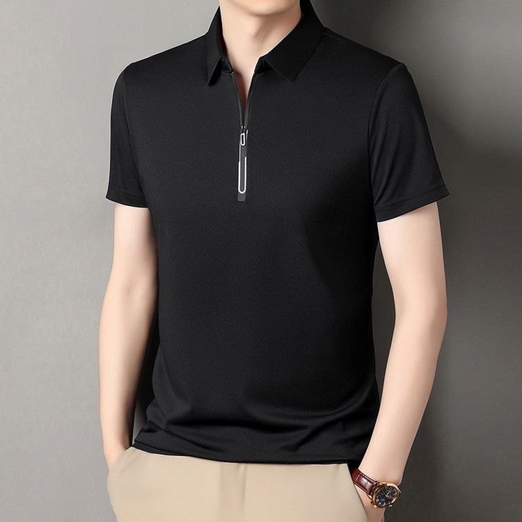 Mới Nam Áo Sơ Mi Polo Thời Trang Rời Xanh Công Sở Áo Sơ Mi Polo Làm Việc Áo Thun Trắng
