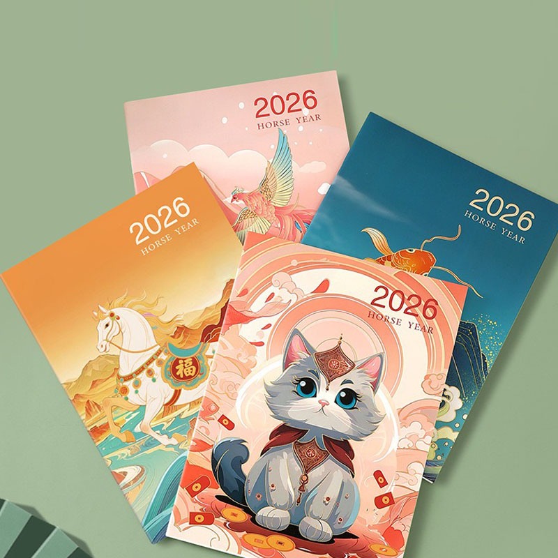 2026 Planner Gilded thư ký công việc A4 Sách kế hoạch hàng tháng Quản lý thời gian check-in hàng ngày Sổ lịch trình