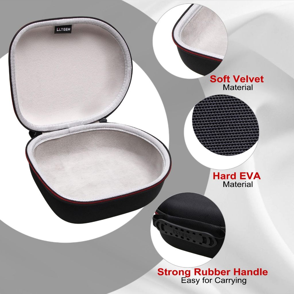 Hộp đựng tai nghe cứng – Tương thích với JBL, Beats, Sony, Bose, Sennheiser, Logitech, Jabra và hơn thế nữa | Đen + Xám