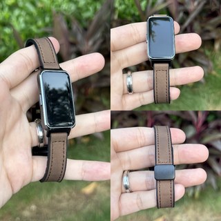 Dây Da Cho Huawei Band 8 9 10 11 Pro Nam Châm Thể Thao Chống Nước Bền Bỉ Thay Thế