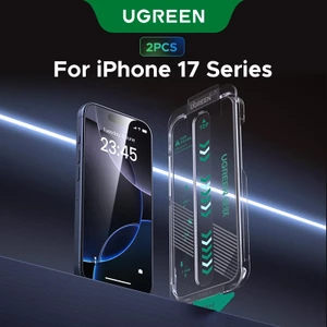 Kính cường lực bảo vệ màn hình UGREEN có nắp thẳng bôi phim kéo ra Tương thích với phim bảo vệ màn hình iPhone 17 Pro Max