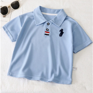 Áo Sơ Mi Polo Trẻ Em Thoáng Khí Áo Thun Tay Ngắn Cho Bé Trai Cao 73-140cm Trẻ Em