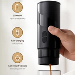 Bộ máy pha cà phê Espresso điện cầm tay CLITON Máy pha cà phê du lịch để cắm trại, Máy pha cà phê ô tô Tự sưởi ấm với chiết xuất viên nang USB-C cho RV, Đi bộ đường dài, văn phòng — ảnh 6