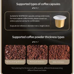Bộ máy pha cà phê Espresso điện cầm tay CLITON Máy pha cà phê du lịch để cắm trại, Máy pha cà phê ô tô Tự sưởi ấm với chiết xuất viên nang USB-C cho RV, Đi bộ đường dài, văn phòng — ảnh 5
