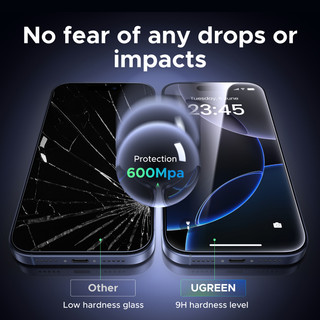 Kính bảo vệ màn hình điện thoại UGREEN cho iPhone 17 Series Full Cover Kính cường lực Phim bảo vệ cho iPhone 17 Pro Max