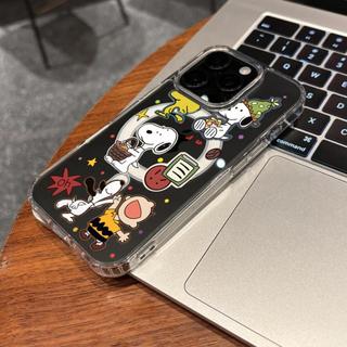 Ốp Bảo Vệ Trong Suốt Họa Tiết Snoopy Dễ Thương Cho iPhone 11 12 Pro 13 Pro Max 15 Pro Max 14 16 Pro 16 Plus 17 Air 17 Pro 17 Pro Max Ốp Điện Thoại