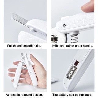PETKIT Thú Cưng Cắt Móng Tay Có Đèn LED Ngăn Chặn Cắt Móng Tay Máu Mạch Mèo Chó An Toàn Cắt Móng Tay Tông Đơ