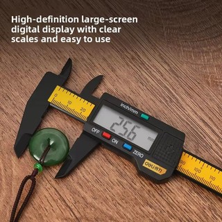 DELI 150mm 0.1mm Điện Tử Kỹ Thuật Số Caliper Vernier Caliper Đo Dụng Cụ Đo Micromet Dụng Cụ Đo Thước Kỹ Thuật Số