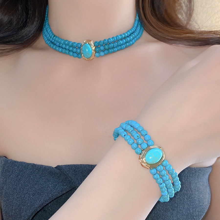 Vòng cổ đính cườm nhiều lớp phong cách cổ điển, sang trọng và đa năng dành cho nữ