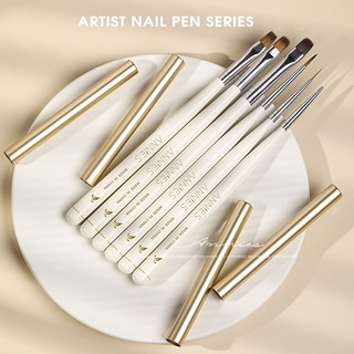 ANNIES Bàn Chải Làm Móng Tay Kéo Dòng Tranh Phototherapy Pen Set Smudge Gradient Brush Dụng Cụ Làm Móng Tay