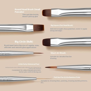 ANNIES Bàn Chải Làm Móng Tay Kéo Dòng Tranh Phototherapy Pen Set Smudge Gradient Brush Dụng Cụ Làm Móng Tay