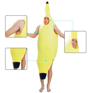 Trang Phục Chuối Cho Người Lớn Trái Cây Cosplay Quần Áo Cho Tiệc Biểu Diễn Halloween Trái Cây Khuyến Mãi