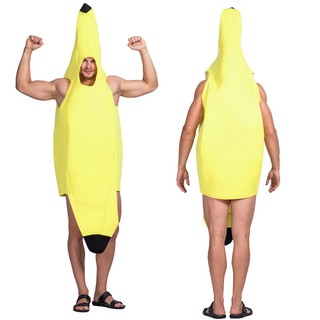 Trang Phục Chuối Cho Người Lớn Trái Cây Cosplay Quần Áo Cho Tiệc Biểu Diễn Halloween Trái Cây Khuyến Mãi