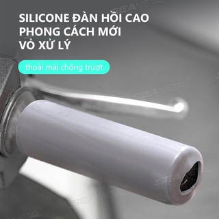 SEAMETAL Tự Thu Nhỏ Tay Lái Xe Máy Bao Silicon Chống Trơn Trượt Chống Rung Xe Máy Tay Cầm Bao Đa Năng Loại 1 / 2 Cái