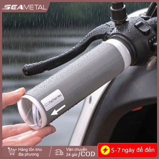 SEAMETAL Tự Thu Nhỏ Tay Lái Xe Máy Bao Silicon Chống Trơn Trượt Chống Rung Xe Máy Tay Cầm Bao Đa Năng Loại 1 / 2 Cái