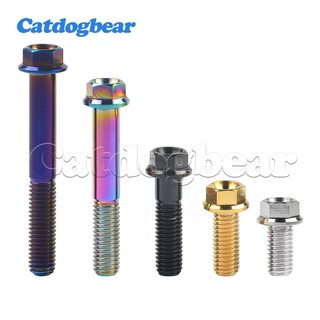 Catdogbear 1 Chiếc Titan Bu Lông M8X15 20 25 30 35 40 45 50 55 60 65 Mm Lục Giác Mặt bích Đầu Vít Cho Xe Đạp Phụ tùng Xe Máy