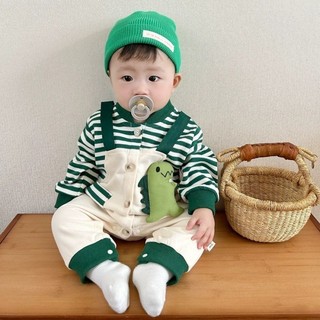 Bé Trai Sơ Sinh Cotton Dễ Thương Mềm Mại Và Thoải Mái Quần Áo Mùa Đông Khủng Long Romper Quà Tặng Giáng Sinh (0-24 tháng)