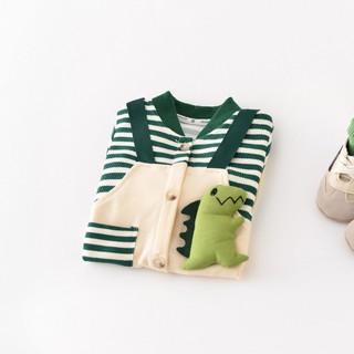 Bé Trai Sơ Sinh Cotton Dễ Thương Mềm Mại Và Thoải Mái Quần Áo Mùa Đông Khủng Long Romper Quà Tặng Giáng Sinh (0-24 tháng)