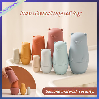 Đồ chơi xếp chồng lên nhau giáo dục dành cho trẻ em mô hình đồ chơi tương tác bằng silicon cấp thực phẩm