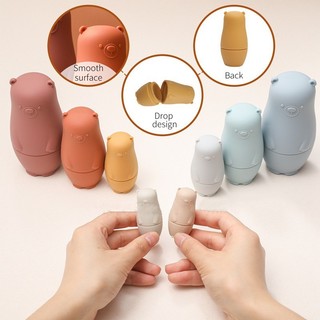 Đồ chơi xếp chồng lên nhau giáo dục dành cho trẻ em mô hình đồ chơi tương tác bằng silicon cấp thực phẩm