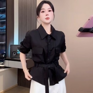 Áo sơ mi dài tay dáng rộng phong cách Hàn Quốc dành cho nữ