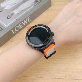 22mm 20mm Dây đeo silicon hai tông màu cho Samsung Galaxy Watch 7 6 5 4 40 44mm cho Huawei Watch GT4 3 4Pro Band