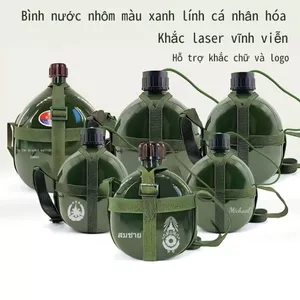 Bình Nước Cá Tính, Bình Nước Uống Ngoài Trời, Bình Cắm Trại, Thiết Bị Du Lịch Ngoài Trời, Có Khắc Logo, Quà Tặng Cho Người Lính