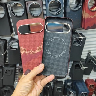 Ốp điện thoại bằng sợi vải Carbon Aramid cao cấp cho Google Pixel 10 Pro XL Ốp điện thoại siêu mỏng Vỏ sạc không dây từ tính