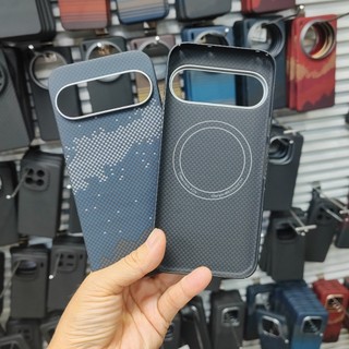 Ốp điện thoại bằng sợi vải Carbon Aramid cao cấp cho Google Pixel 10 Pro XL Ốp điện thoại siêu mỏng Vỏ sạc không dây từ tính