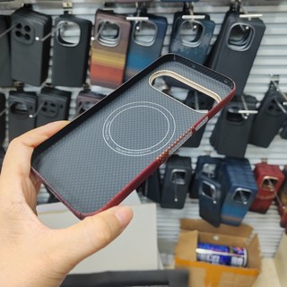 Ốp điện thoại bằng sợi vải Carbon Aramid cao cấp cho Google Pixel 10 Pro XL Ốp điện thoại siêu mỏng Vỏ sạc không dây từ tính