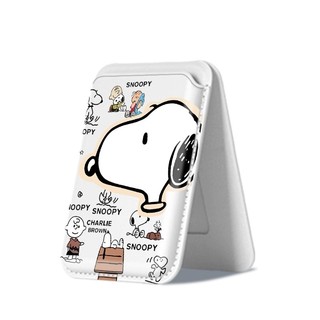 Đầu Lớn Snoopy Họa Tiết Cặp Đôi Da Điện Thoại Đựng Thẻ Cho iPhone 17 17 Pro Max 17 Air 16 16 Pro Max 15 14 13 12 11 Pro Max Plus Giá Đỡ Thẻ Dọc