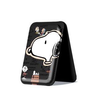 Đầu Lớn Snoopy Họa Tiết Cặp Đôi Da Điện Thoại Đựng Thẻ Cho iPhone 17 17 Pro Max 17 Air 16 16 Pro Max 15 14 13 12 11 Pro Max Plus Giá Đỡ Thẻ Dọc