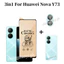 Phim gốm sứ 3in1 Huawei Nova Y73 cho Nova Y72 Y70 / Y70 Plus Nova 14 13 11 10SE 9SE Bảo vệ màn hình và phim ống kính máy ảnh và phim mặt sau