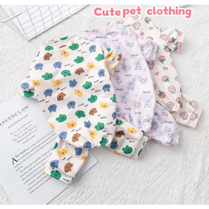 Bộ Đồ Ngủ Cho Chó Dễ Thương Trang Phục Chó Con Đồ Ngủ Mèo Áo liền quần Quần Áo Chó Cho Shih Tzu Thú Cưng Quần Áo Bốn Chân