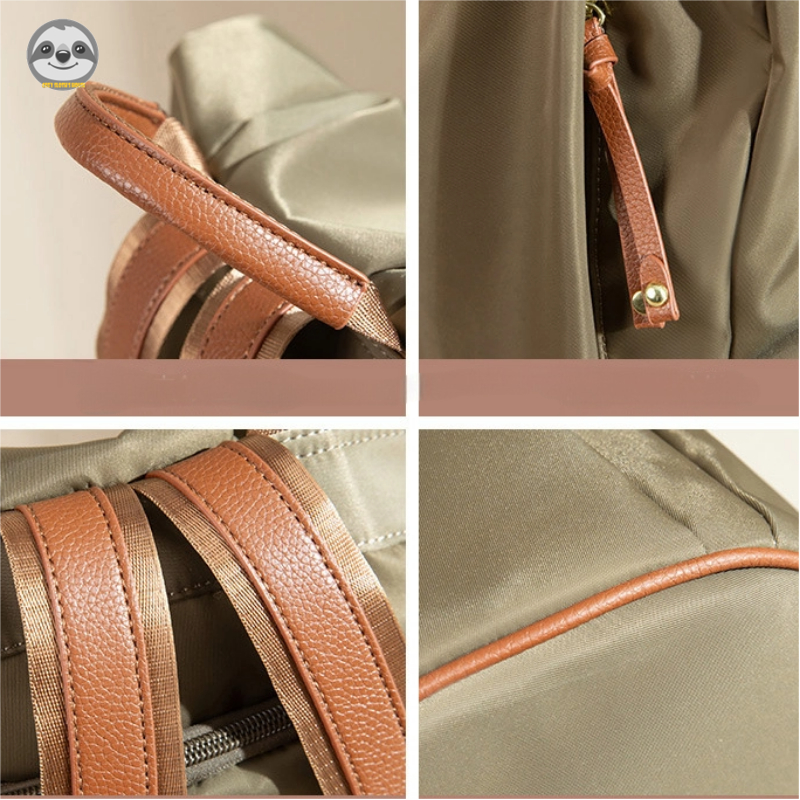 Phong cách Nhật Bản Phong cách Muji / Ba lô du lịch thông thường bằng vải Oxford / Ba lô nữ màu trơn nhạt / Túi đi học phù hợp với sức chứa lớn / Túi đi học sổ tay làm việc