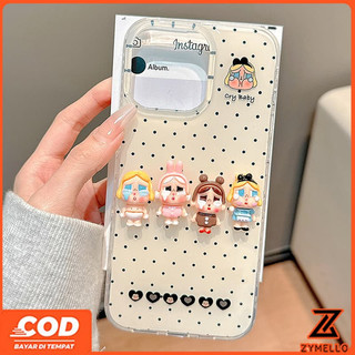 Thích hợp cho OPPO Reno 15F Reno14F Reno14pro Reno13F Reno13 Reno11 Reno11 F Reno10Pro Reno8T Reno8Z Reno7Z Reno6Z Reno8 Reno5 Reno4 Phụ kiện trẻ em khóc hoạt hình dễ thương IMD shockpro